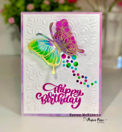Cleo Butterfly Birthday Card - Karen McKibbin