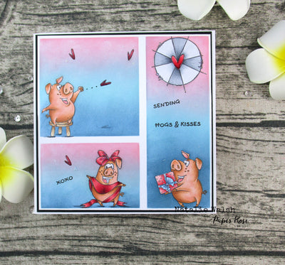 Hogs & Kisses Card - Natalie Walsh