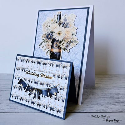 Wedding Blooms Easel Card - Kelly Bates