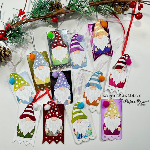 Christmas Gnome Ornaments - Karen Mckibbin – Paper Rose Studio