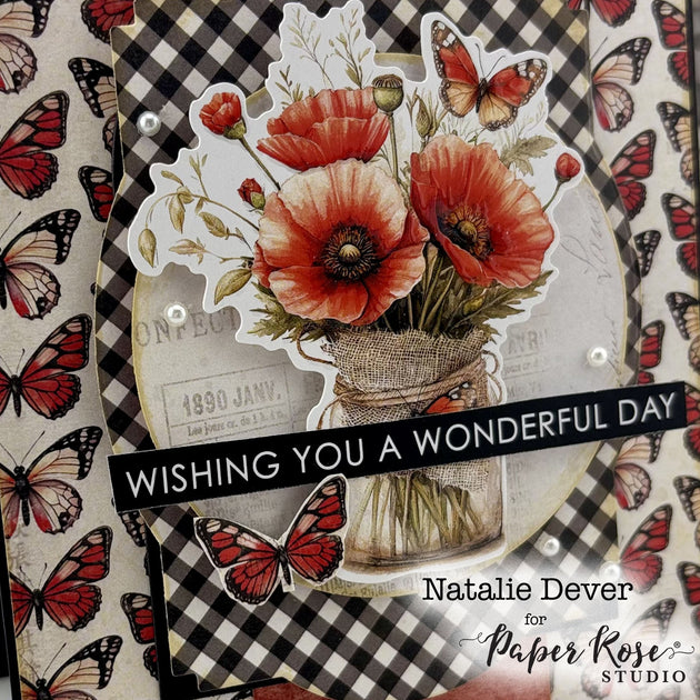 Poppy Garden Card - Natalie Dever – Paper Rose Studio