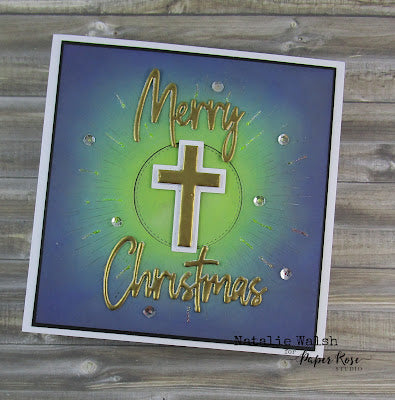 Merry Christmas Cross Card - Natalie Walsh