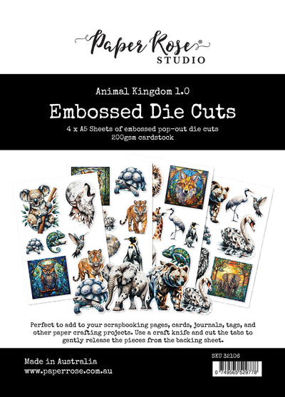Animal Kingdom 1.0 Embossed Die Cuts 32106 - Paper Rose Studio
