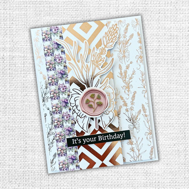 Lavender & Roses - Rose Gold Foil Die Cuts 32268 – Paper Rose Studio