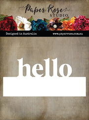 Hello Border Word Metal Cutting Die 31959 - Paper Rose Studio