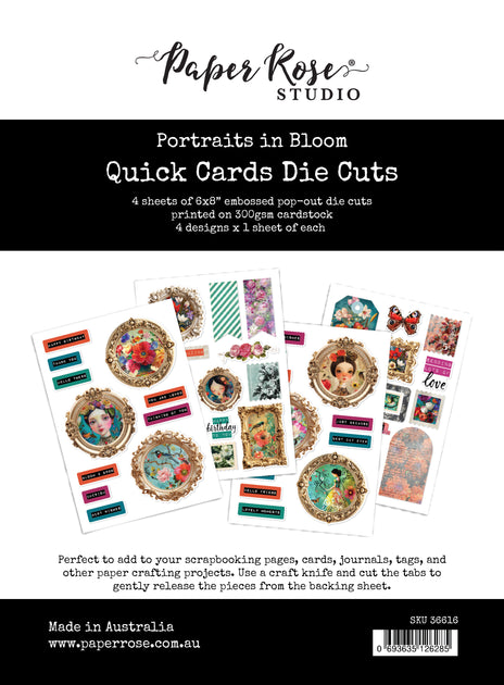 Portraits in Bloom 6x8" Quick Cards Die Cuts 36616 – Paper Rose Studio