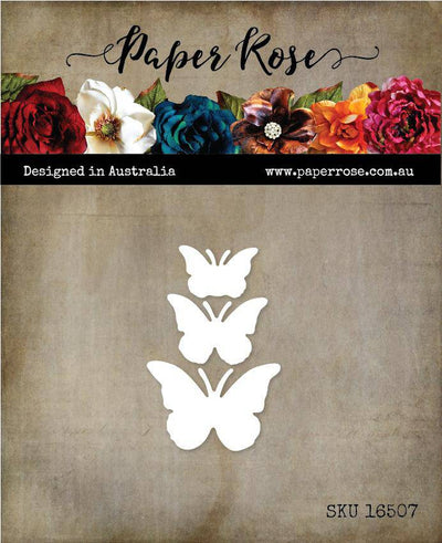Butterfly Trio Solid Metal Cutting Dies 16507 - Paper Rose Studio