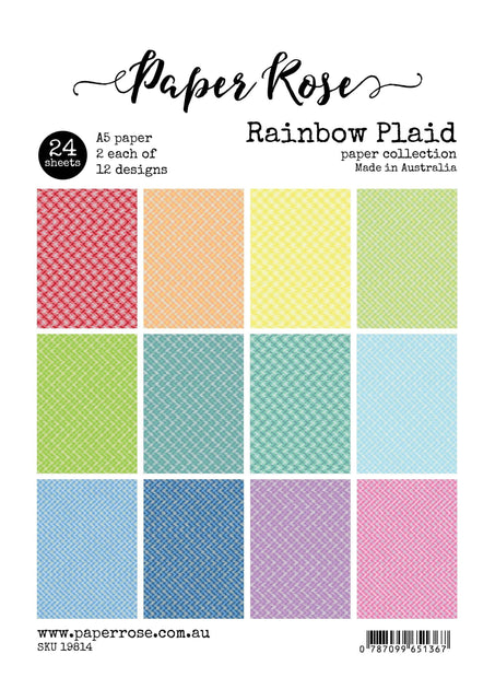 Rainbow Plaid 24 Pattern