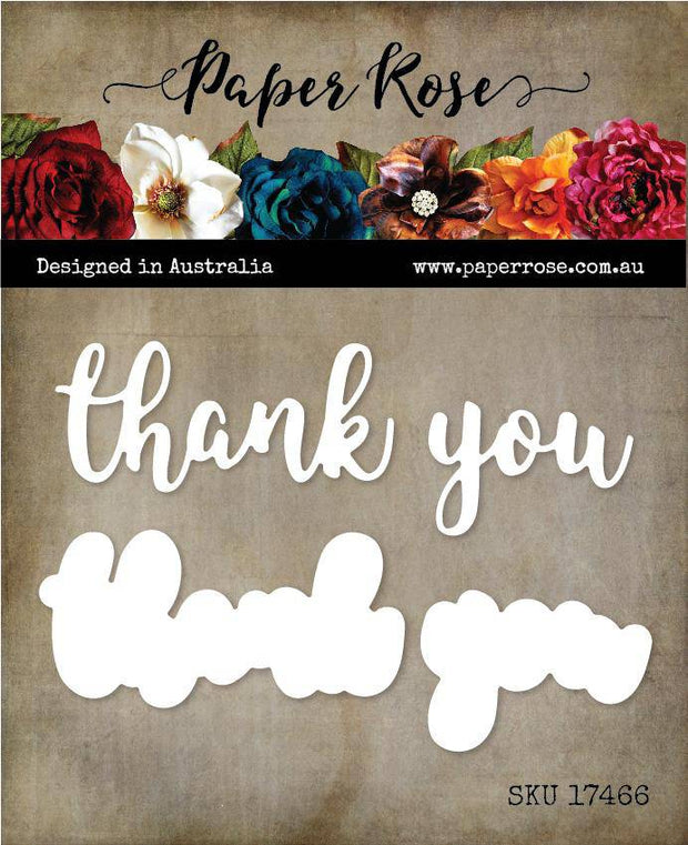 Thank you Layered Metal Cutting Die 17466 - Paper Rose Studio