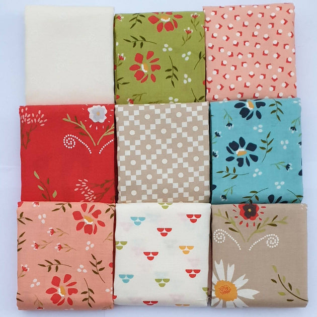 Walkabout Sherri & Chelsi Moda Fat Quarter Pack 9pc (Style A) Paper Rose Studio
