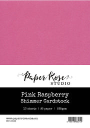 Pink Raspberry Shimmer Cardstock A5 10pc 29536 - Paper Rose Studio