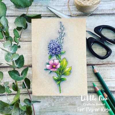 Sketchy Florals Card - Rachel Finn