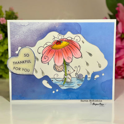 Thankful for You Card - Karen McKibbin