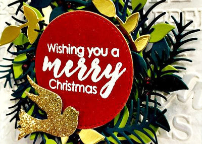 Christmas Wreath Card - Nancy Frustaci