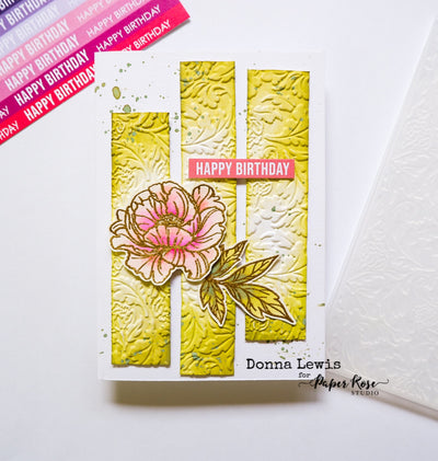 Beautiful Embossed Card - Donna Lewis