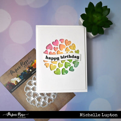 Rainbow Shaker Card - Michelle Lupton