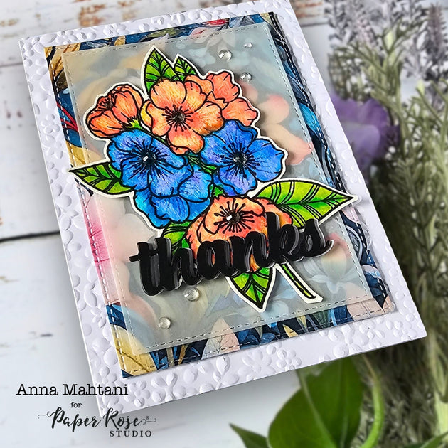 Blossom Bouquet Stamped Cards - Anna Mahtani – Paper Rose Studio