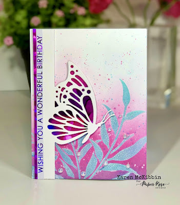 Butterfly Birthday Card - Karen McKibbin