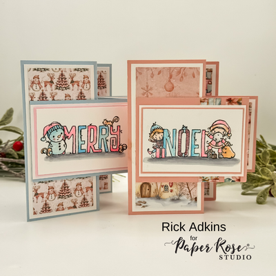 Fairytale Christmas Fancy Fold Cards - Rick Adkins