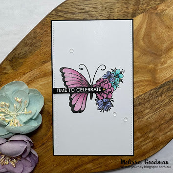 Georgia Floral Butterfly Card - Melissa Goodman