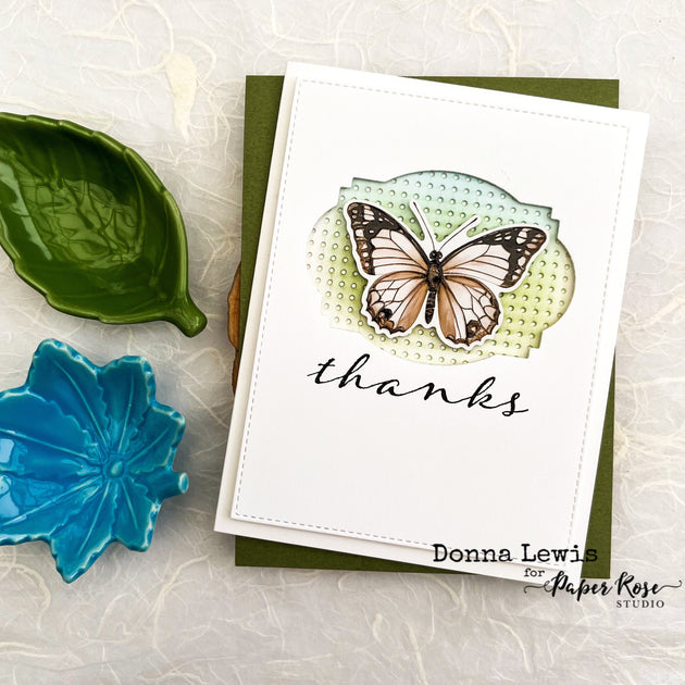 Poppy Garden/Stamped Sentiments Cards - Donna Lewis – Paper Rose Studio