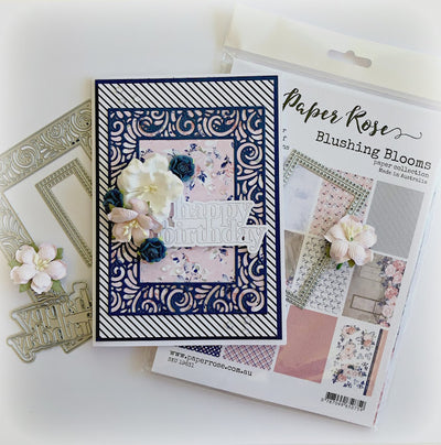 Blushing Blooms Card - Tania Ridgwell