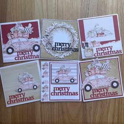 Pretty In Pink Christmas Cards - Tanya Heritage