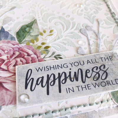 Wishing You A World Of Happiness Card - Tanya Heritage