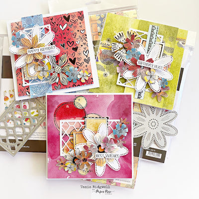 Watercolour & Scribbles Cards - Tania Ridgwell