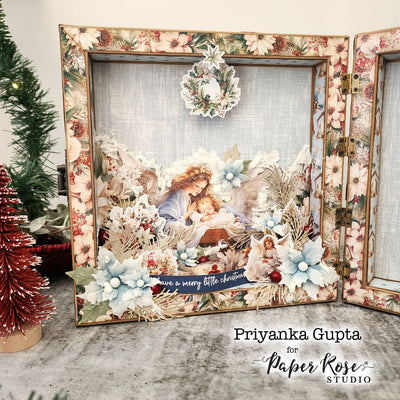 Joy to the World Shadow Box Frame - Priyanka Gupta