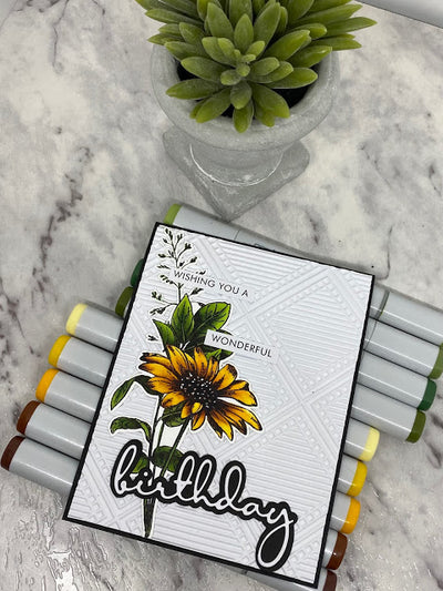 Sketchy Florals Sunflower - Amanda Herring
