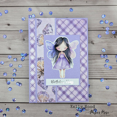 Lavender & Fairies Series of 12 Cards, Part 2! - Kelly Wood