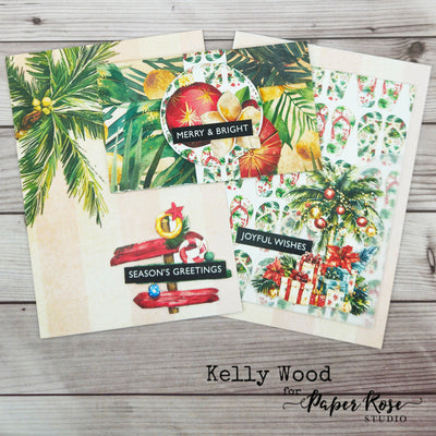 Tropical Christmas Cards & Gift Card Holder - Kelly Wood