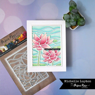 Mosaic Lotus Card - Michelle Lupton