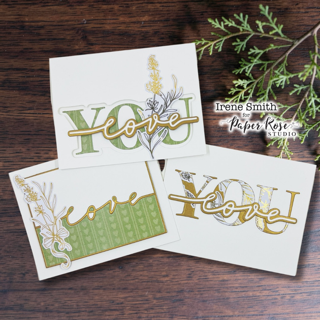 Love Die Cut Cards - Irene Smith – Paper Rose Studio
