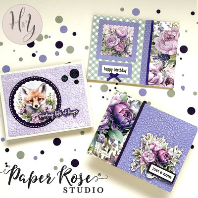 Lavender & Roses Greeting Cards - DJ Baker