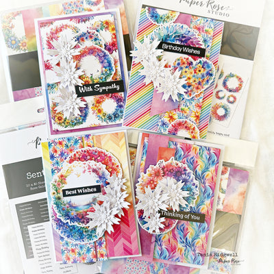 Rainbow Twirl 2.0 Cards - Tania Ridgwell