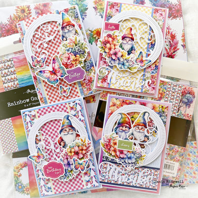 Rainbow Garden Quick Kit Cards - Tania Ridgwell