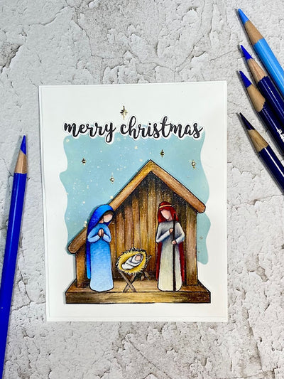 Holy Family Christmas Card - Amanda Herring