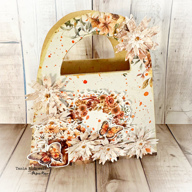 Autumn Florals Handbag Caddy - Tania Ridgwell – Paper Rose Studio