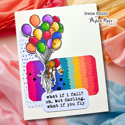 Teddy's Balloons Card - Irene Smith