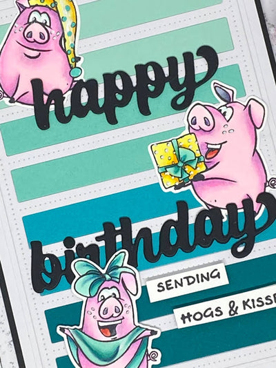 Hogs & Kisses Card - Mandy Herring