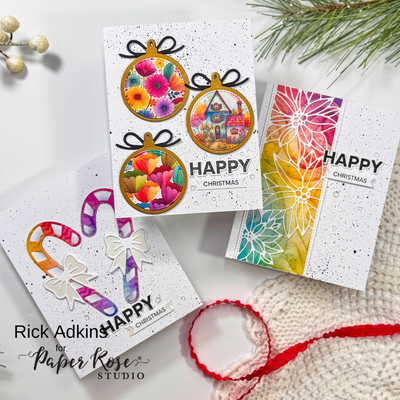 Rainbow Village Christmas Card Trio - Rick Adkins