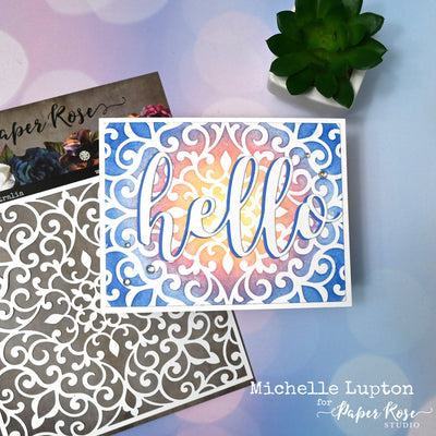 Stencilled Hello - Michelle Lupton
