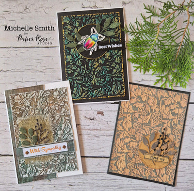 Sweet Vines Embossing Folder Cards - Michelle Smith