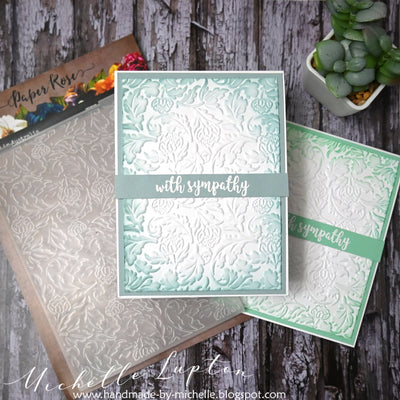 Embossed Sympathy Cards - Michelle Lupton