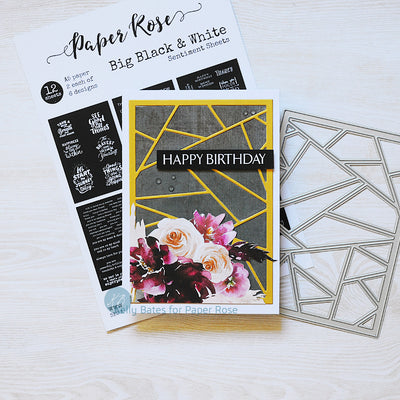Paper Pieced Happy Birthday - Kelly Bates
