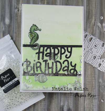 Happy Birthday Shaker Card - Natalie Walsh