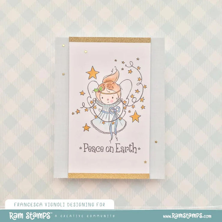 Peace Angel Clear Stamp 32658 - Paper Rose Studio