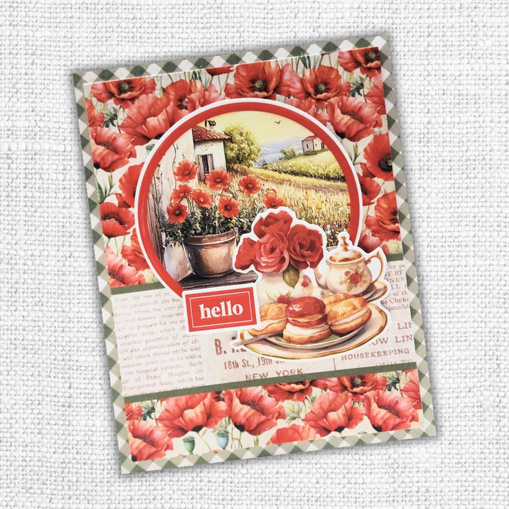 Poppy Garden Embossed Die Cuts 34665
